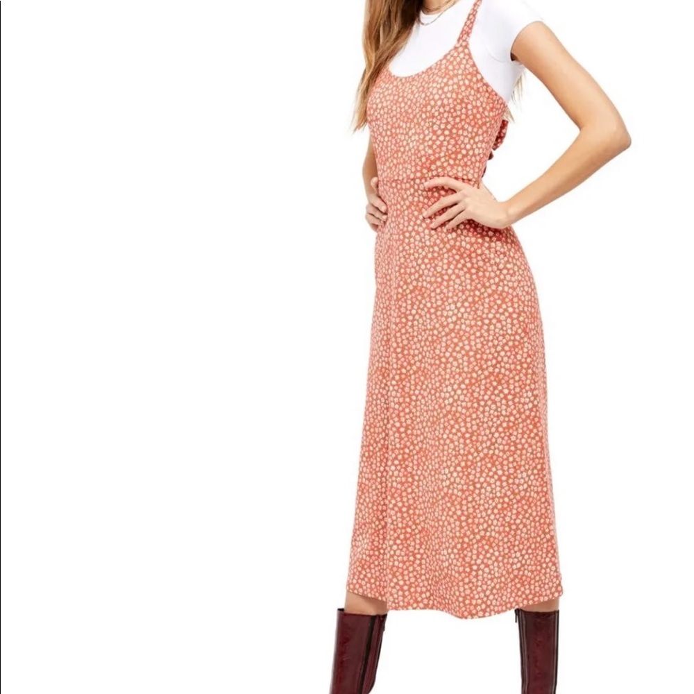 Free People Lorelei Daisy Tieback Midi Sundress
